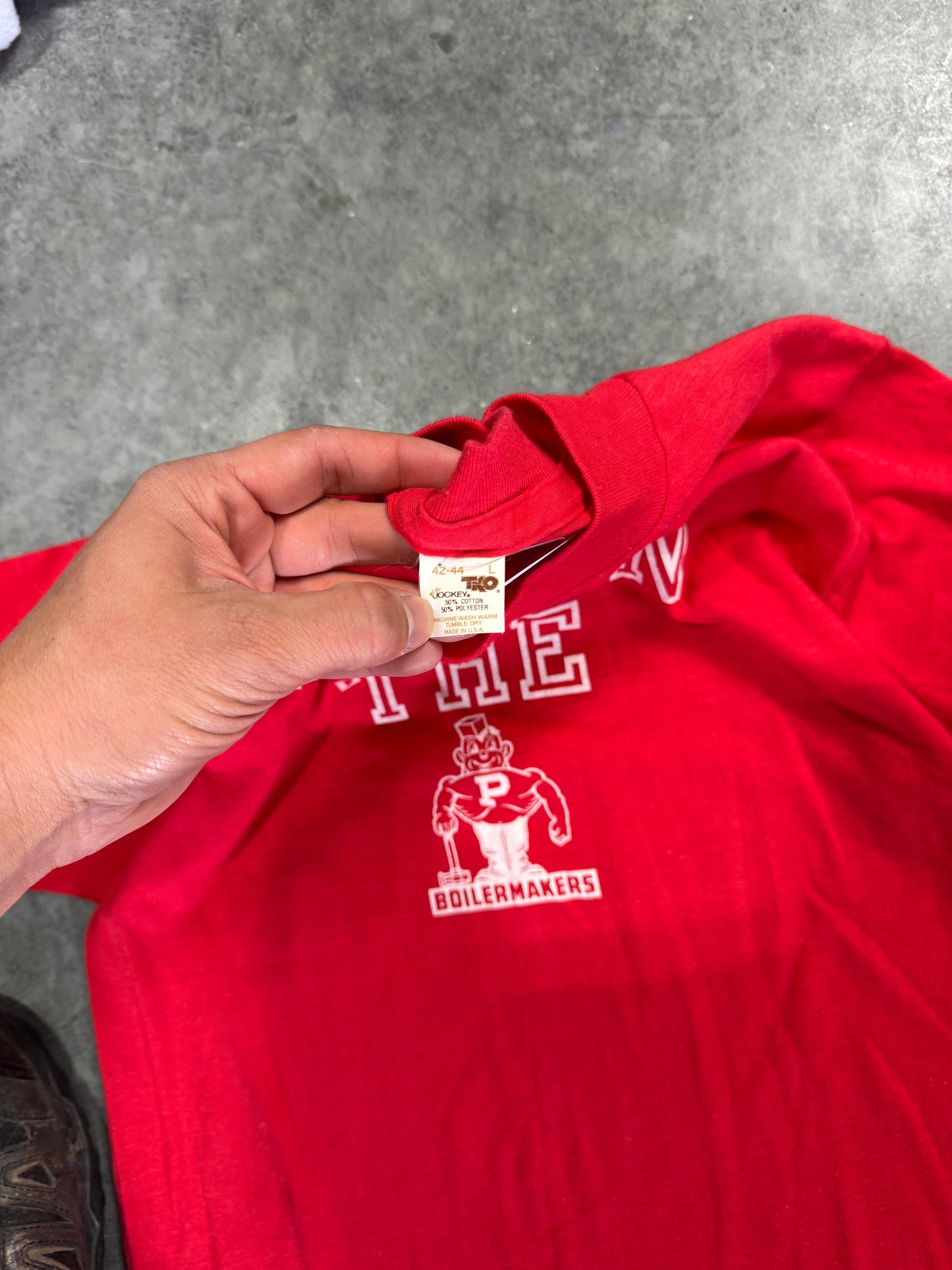 Piss On Purdue Tee fits Medium