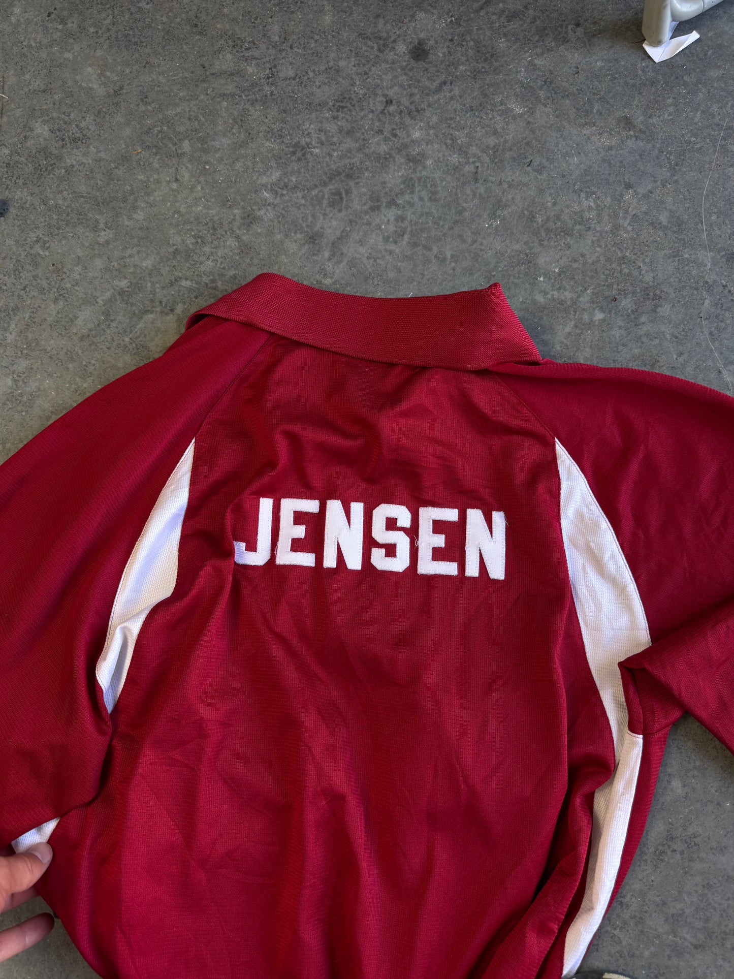 Athletic Longsleeve Adidas Collared Large