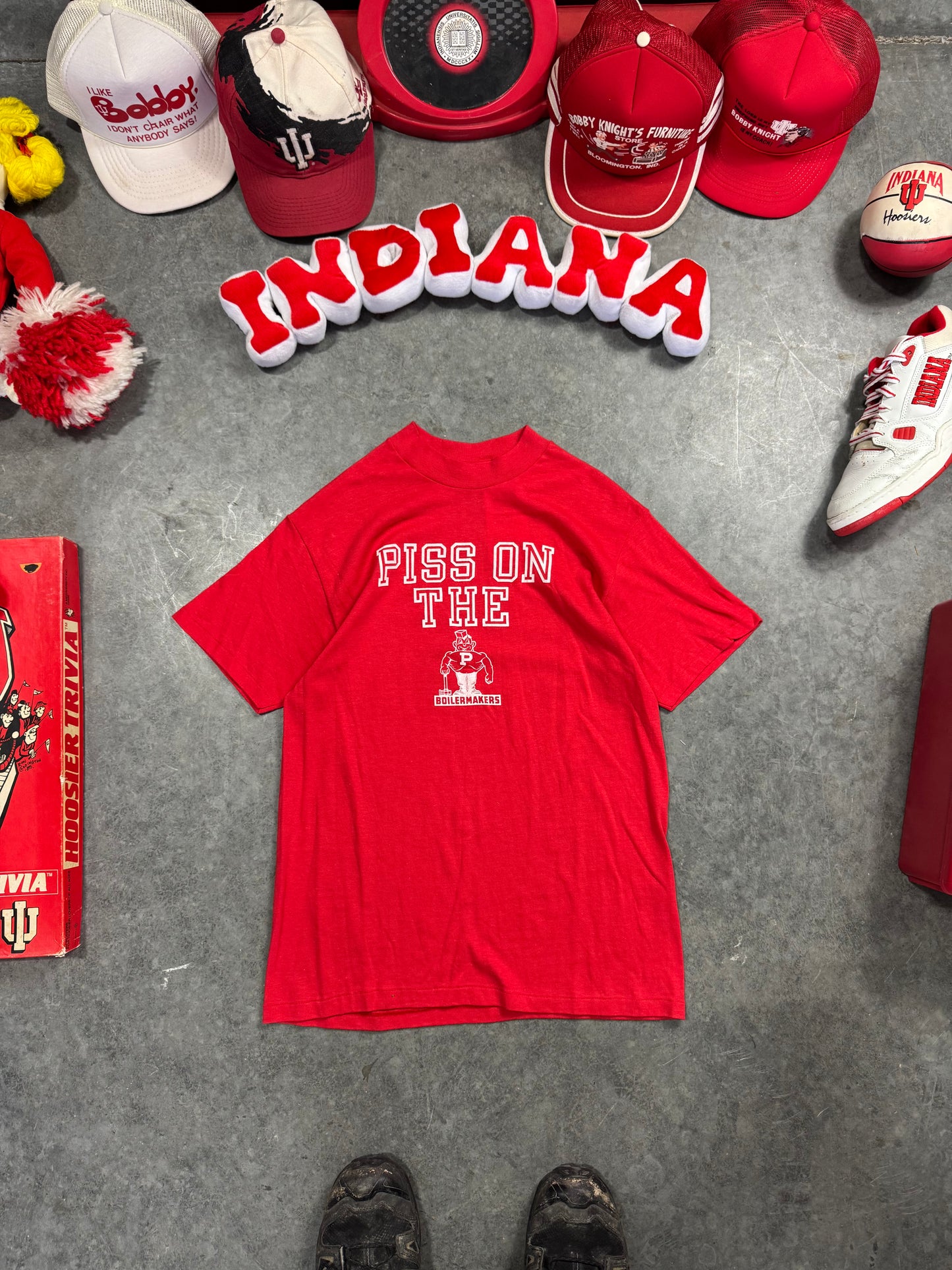 Piss On Purdue Tee fits Medium