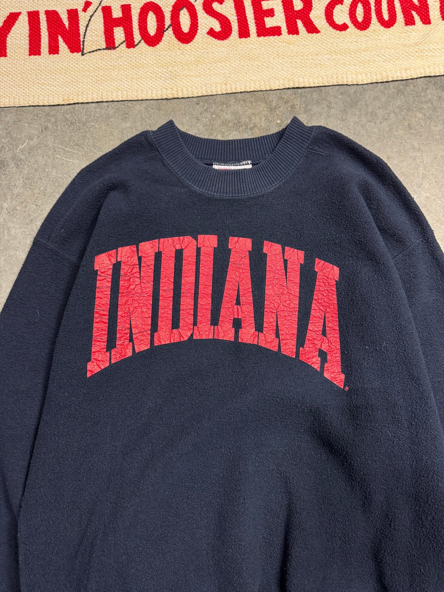 Graphic Fuzzy Crew Fits Large