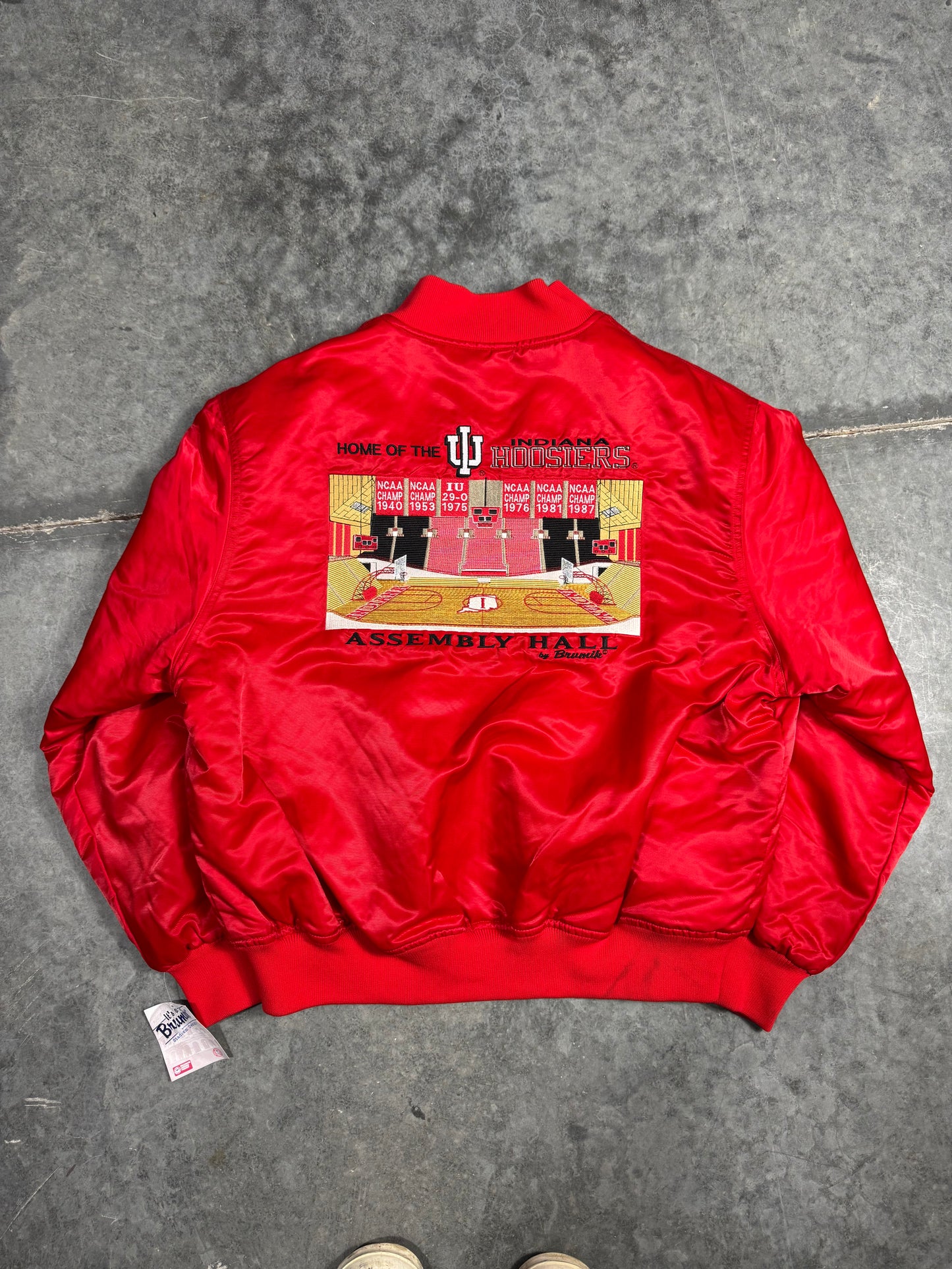 Super Rare Assembly Hall Satin Jacket XL