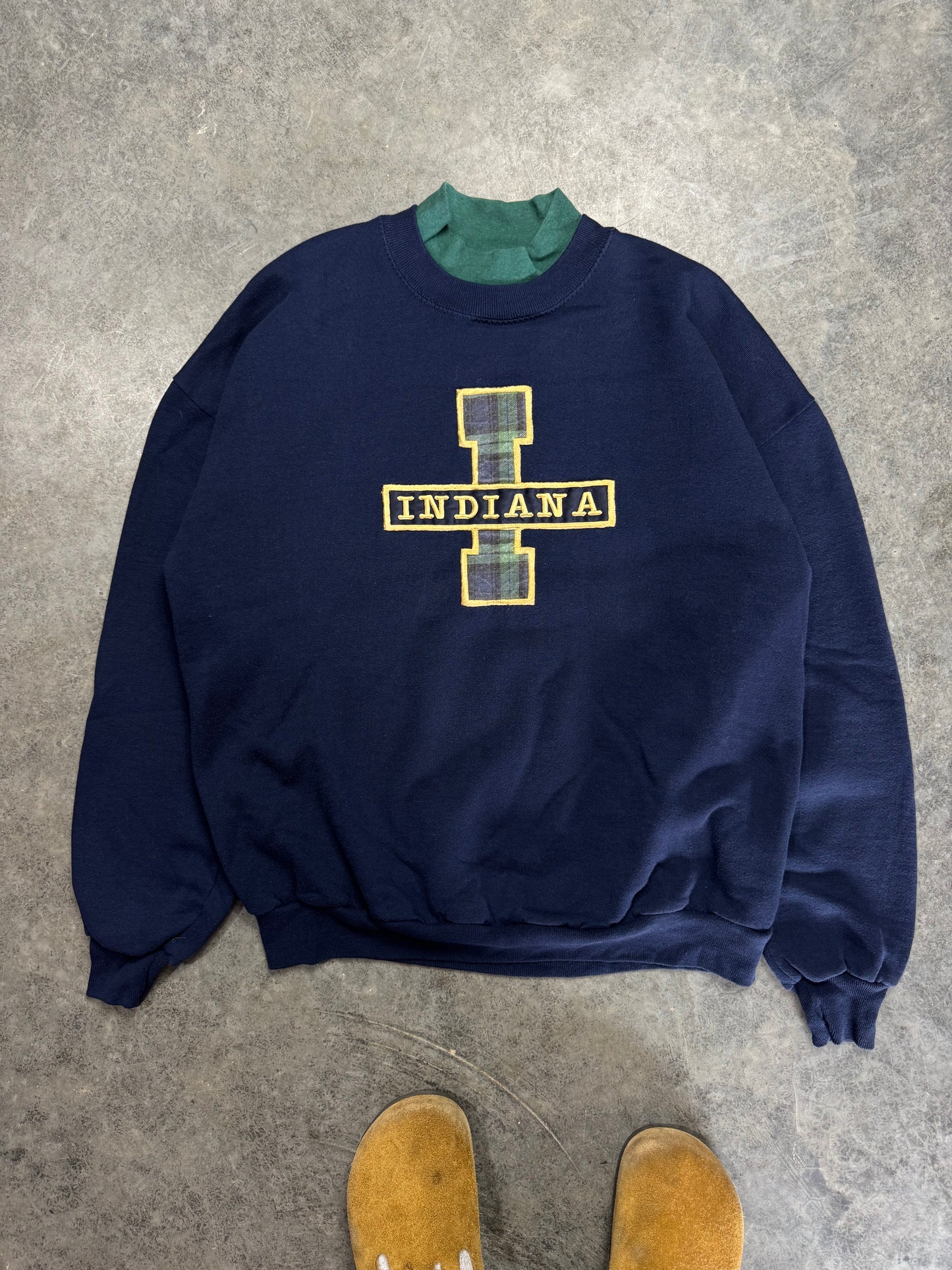 Mock Collar Crew Large