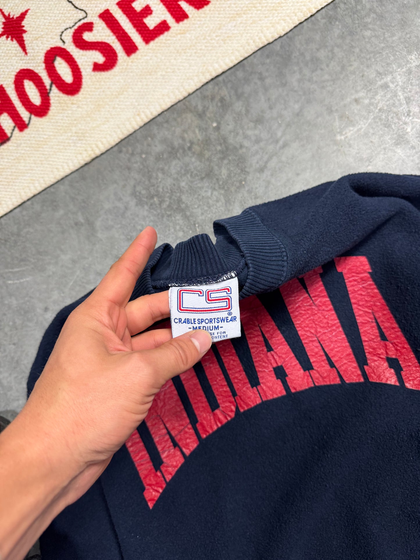 Graphic Fuzzy Crew Fits Large