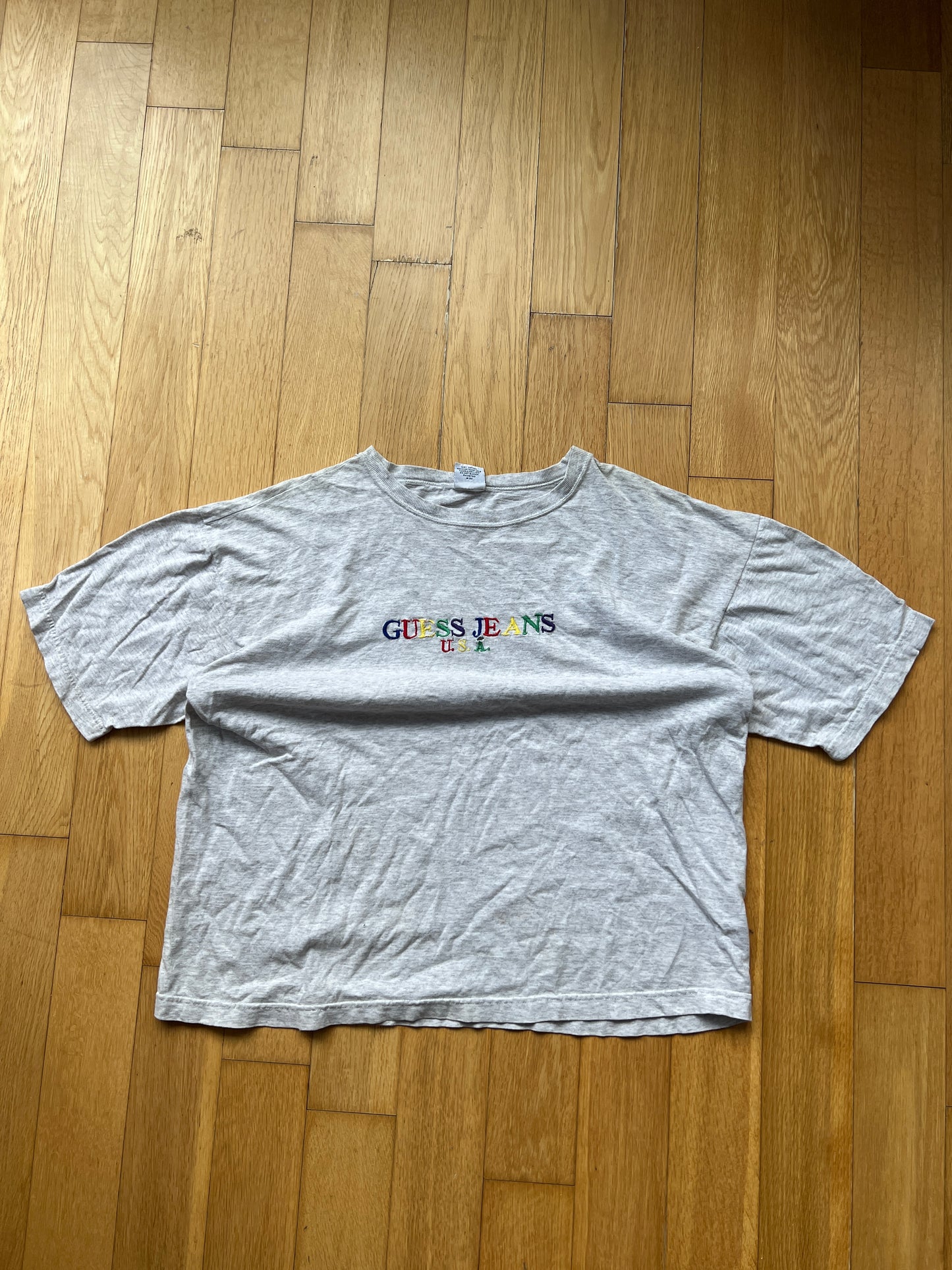 Rainbow Guess Tee Boxy Medium